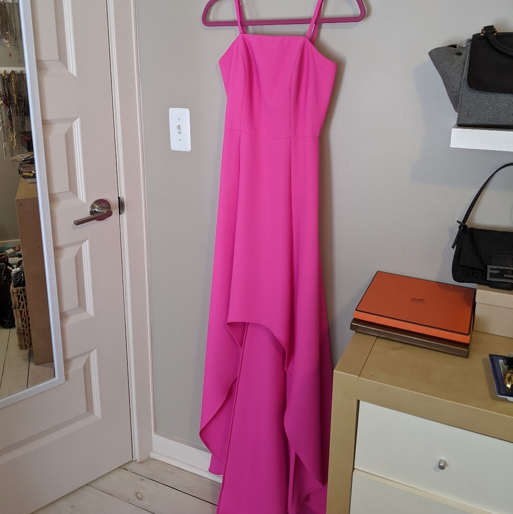 Pink Laundry by Shelli Segal High Low Gown